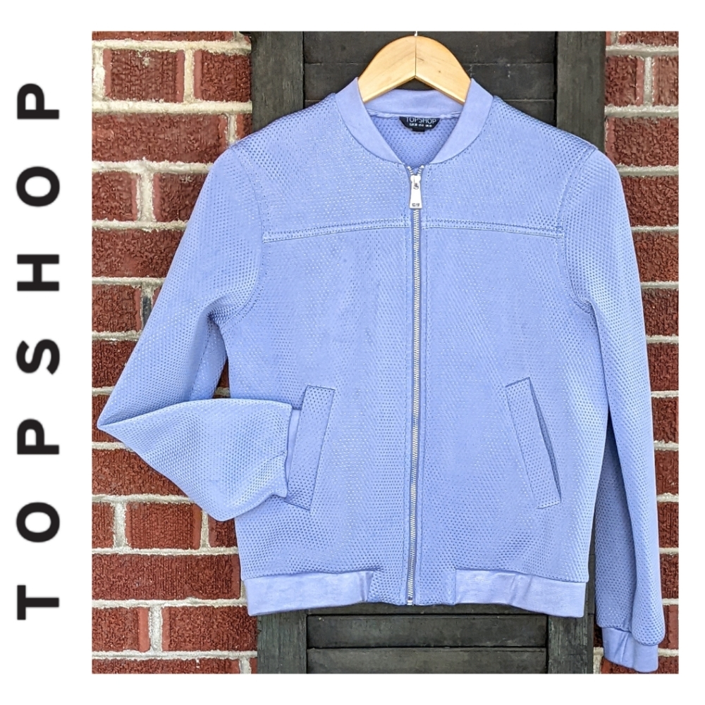 Topshop Women's Bomber Jacket in Lavender
